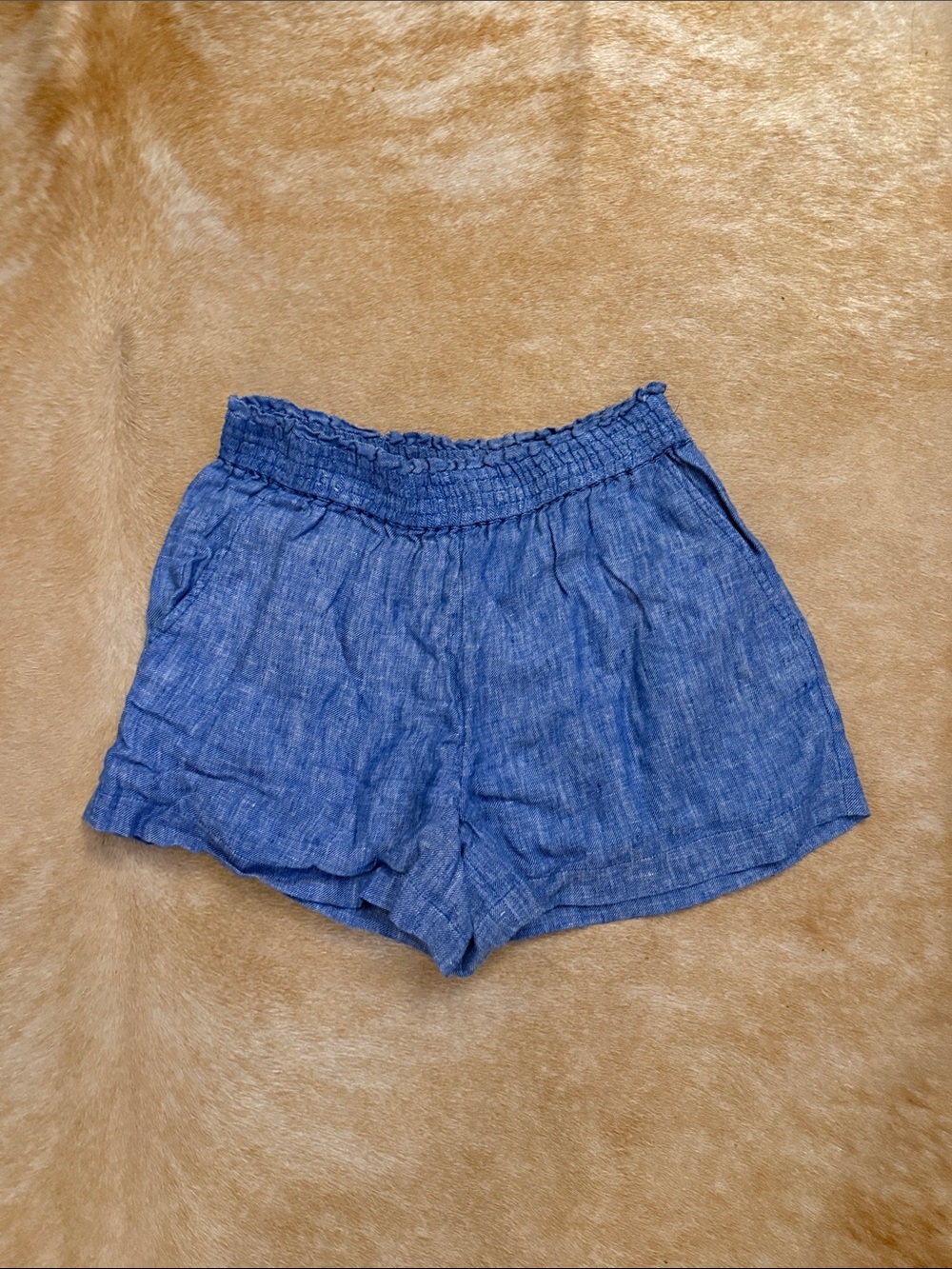 Joie Blue Linen Shorts